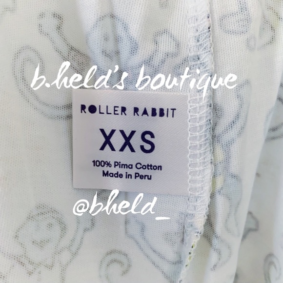 Roller Rabbit Palm Beach Monkey Polo Pajamas in Multi Monkey Size XXS New NWT - Picture 13 of 17